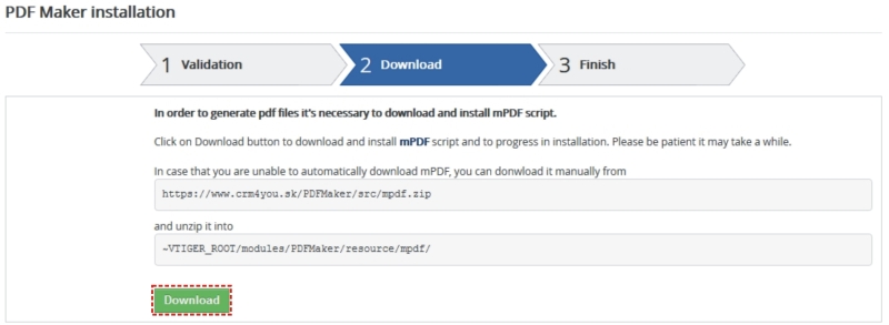 Validation PDF Maker in CRM step 2